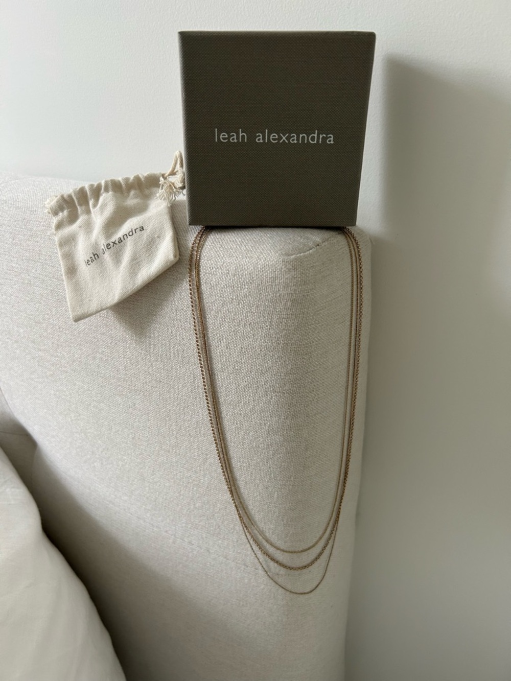 Leah Alexandra Triple-Layer 14k Gold filled Necklace